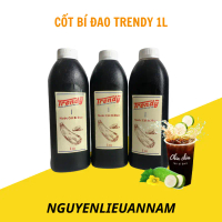 CỐT BÍ ĐAO TRENDY CHAI 1L pha trà bí đao hạt chia thơm ngon, hương vị tự nhiên