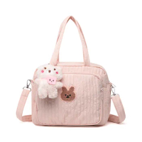 Baby Diaper Bags with Pendant Mommy Stroller Nappy Bag Portable Cute Cartoon Multi-function Large Capacity Organizer Travel Bag