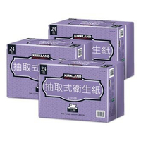 【Costco代購】Kirkland 科克蘭 三層抽取衛生紙 共72包(120張 X 24包 X 3組 )