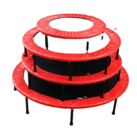 36 inch Mini trampoline Foldable Trampoline for Kids and adults Fitness Exercise Training with Safe Pad Cover with Handrail