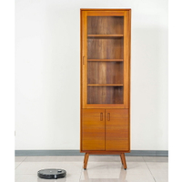 【領券!92折滿3300再折300可累折】瑪荷尼家具Mahogany-全原木 桃花心木 收納櫃 書櫃 晨光60有門書櫃