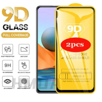 2Pcs Full Cover Tempered Glass For Redmi Note 10 8 9 Pro Note10 9s 10s Screen Protector on Redmi Note 9 8 Pro 9S poco x3 Glass