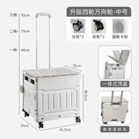 買餸小拉車推車家用手拉迷你行動式購物車露營野營摺疊箱