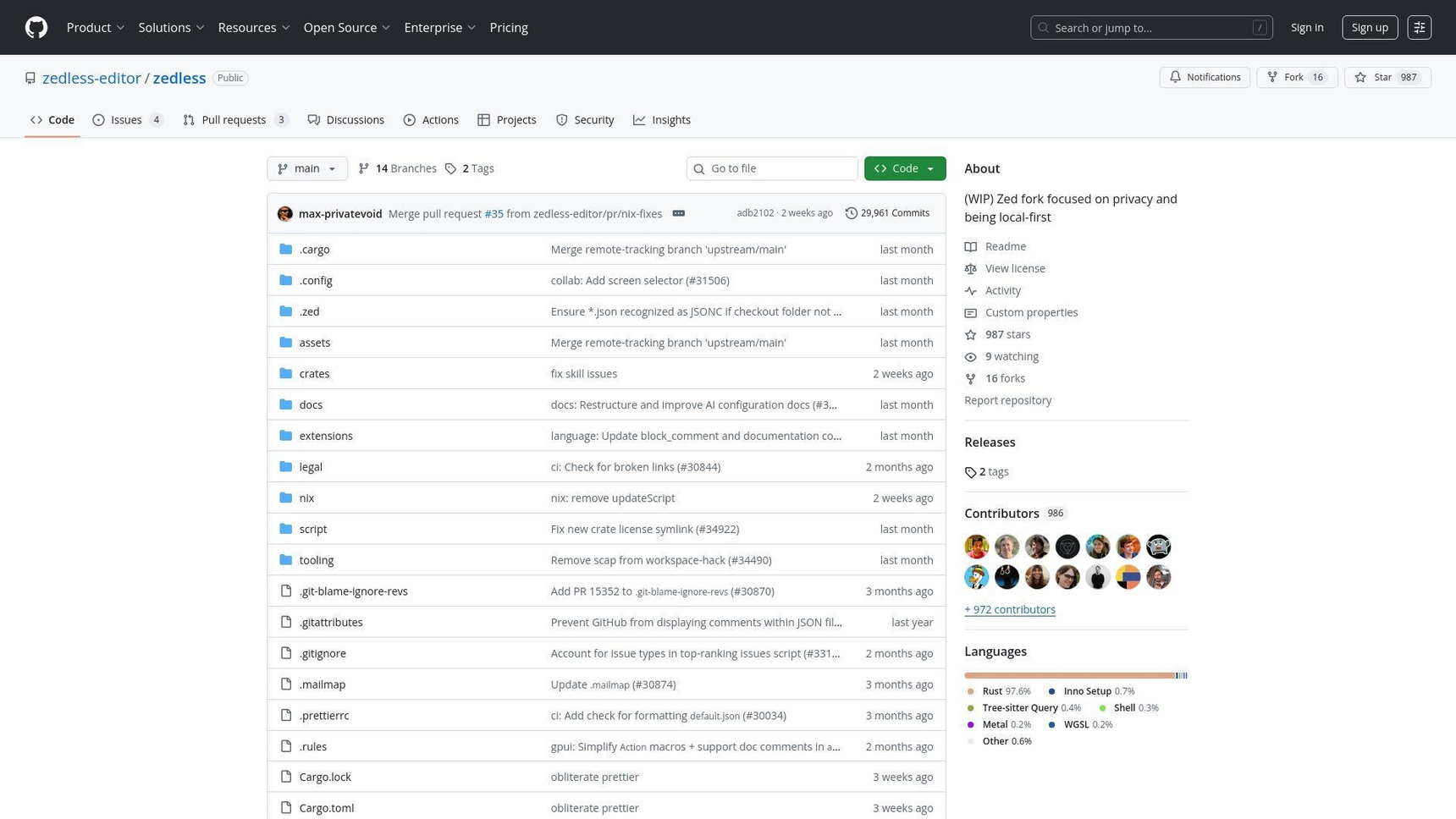 Zedless Fork Emerges as Privacy-First Alternative to Zed Code Editor ...