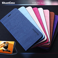 Pu Leather Book Case For ZTE Axon 7 Mini Flip Case Tpu Soft Silicone Back Cover For ZTE Axon 7 Mini Card Slots Business Case