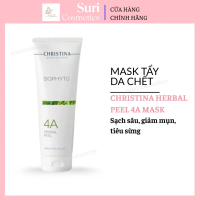 Mask tẩy da chết sạch sâu peel da loại bỏ mụn cám đầu đen Christina herbal peel 4A mask