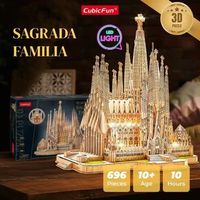 Cubicfun Sagrada Familia LED Master Collection - 3D Puzzle