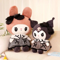 ตุ๊กตา Kuromi และ My Melody ตุ๊กตา ตุ๊กตานอน สีเข้ม ของขวัญในอุดมคติสำหรับวันเกิดแฟน