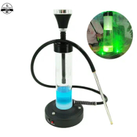Shisha Hookah Set Laser Lamp Gypsophila Arabian Colorful Laser Bar Smoking Pipe Chicha Accessories Vaporesso Hookah Electronic