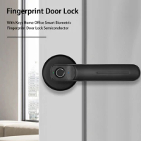 Fingerprint Door Lock Home Office Handle Easy Install Apartment With Keys Safely Electric Smart Family Zinc Alloy Hardware