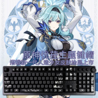 1 Set Genshin Impact Eula Anime Backlit Keycaps PC Coating For Logitech G610 G512 Razer BlackWidow Huntsman Corsair K70 Key Caps