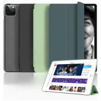 for iPad Pro 11 Case 2020 2018 Soft TPU Auto Wake Sleep Smart Cover for iPad Pro 2020 11 inch Case Cover Funda + Film + Stylus