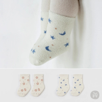 【Happy Prince】韓國製 Delluna秋冬保暖嬰兒童中筒襪(寶寶襪子毛襪高筒襪半統襪)