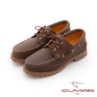 【CUMAR】時尚流行 實穿百搭經典雷根鞋-棕