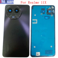 Battery Cover Rear Door Housing Case For Realme 11X Back Cover with Logo Replacement Parts