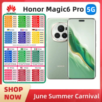 HONOR Magic 6 Pro Smartphone Snapdragon 8 Gen3 Accelerated Octa-Core 5600Mah Battery 80W Fast charge MobilePhone 3Dcamera