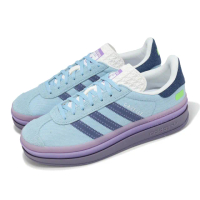 【adidas 愛迪達】x Kseniaschnaider Gazelle Bold W 聯名 女鞋 藍 紫 厚底 愛迪達(IG4339)
