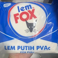 Lem fox putih PVAc kental bungkus biru / lem fox kental PVAc untuk plamir dan kayu 600g