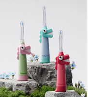 電動牙刷兒童非U型寶寶牙刷2到3歲刷牙神器全自動軟毛刷雙11 全館免運
