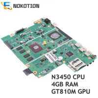 NOKOTION 60NB0E10-MB1220 MAIN BOARD For ASUS X441NA X441NC A441N Laptop Motherboard N3450 CPU 4G RAM+GT810M GPU