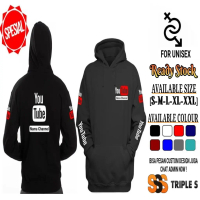 Promo HOODIE JUMPER YOUTUBE BISA REQUEST NAMA CHANNEL JAKET SWEATER PRIA KEREN Sale