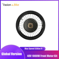 1000w Front Motor Wheel Electric Bike Kit 48V E Bike Set Electric Wheel Motor Electric Bike Conversion Kit Front Hub Motor