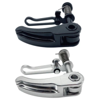 2 Pcs For Brompton Seatpost Clamp Ultralight Folding Bike Seat Post Clamp Folding Bike Parts, Black &amp; Silver