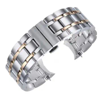HAODEE Watch Strap For Tissot T035 T035407 T035439 Luxury Bracelets Folding Buckle Stainless Steel Replacement Watch