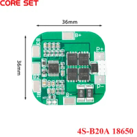 4S 4S-B20A 18650 Lithium Battery Protection Board 14.8V 16.8V 20A li-ion BMS PCM Battery Protect Lithium LicoO2 18650 Battery