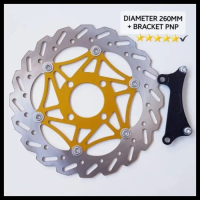 PIRINGAN CAKRAM DISC DEPAN LEBAR BESAR 260MM MOTOR GENIO/BEAT/SPACY - Motif B, 260MM