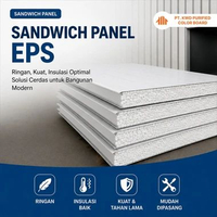Sandwich Panel EPS 50mm – Panel Insulasi Dinding dan Atap Clean Room 0,5mm