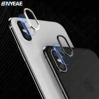 For Apple iPhone Xs Max X XR Camera Len Film Protector Tempered Glass Back Lens Protection Metal Ring Mobile Phone Accessories