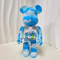 Bearbrick 400% 28CM MY FIRST BE@RERICK B@BY Blue sky and white clouds Trendy toys
