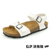 G.P(女)素面柏肯涼鞋 女鞋-白色