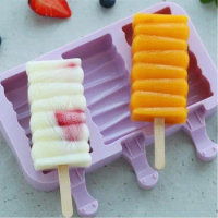 Silicone Ice Cream Mold Popsicle Molds DIY Homemade Puzzle Shape Ice Cream Ice Maker Mould For Home Kitchen Accessories