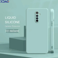 Luxury High Qualtiy Phone Case for OPPO Realme X2 Pro X2Pro Liquid Silicone Soft Original Protect Cover High Qualtiy Accessories