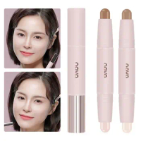 Long-lasting Double-Headed Contour Stick Matte Three-Dimensional Highlighting Contouring Stick Creamy Texture Waterproof
