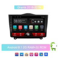 9 inch Car Player GPS Navigation Multimedia Android 8.1GO RAM 2G+ROM 32 For LADA Granta 2018-2019 2din GPS Car Radio Mp5 player