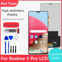 100% Original 6.3''For Oppo Realme 5 Pro LCD Display Touch Screen With Frame Digitizer Assembly Replace For Realme 5 Pro RMX1971