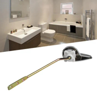 1Pc Toilet Tank Flush Lever Handle Chrome Finish Toilet Lever Handle Bathroom Toilet Accessories Home Improvement Parts
