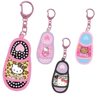 小禮堂 Sanrio 三麗鷗 Hello Kitty 拖鞋造型鑰匙圈 (澀谷辣妹)