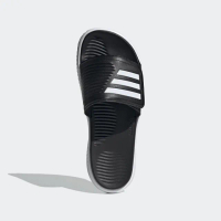 【adidas 愛迪達】涼拖鞋 男鞋 拖鞋 運動 防水 ALPHABOUNCE SLIDE 2.0 黑 GY9415