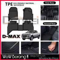 DSTWEI TPE Car Mat Car Carpet Karpet Kerete TPE compatible for DMAX 2020-2025 Carmat Car Floor Mat