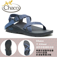 【速捷戶外】美國 Chaco  Z/CLOUD 越野紓壓運動涼鞋 女款CH-ZLW01HK17 -標準(藍綢絲絨),戶外涼鞋,運動涼鞋