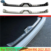 For TOYOTA VOXY/NOAH R90 2022 2023 Car Accessories Stainless Steel Rear Trunk Scuff Plate Door Sill Cover Molding Garnish