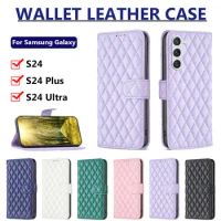 For Samsung Galaxy S24 Ultra S24 PLUS S24 Wallet Small Fragrance Leather Case For Samsung Galaxy s24