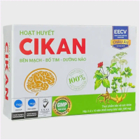 Hoạt huyết Cikan Bền mạch - Bổ tim - Dưỡng não (Hộp 4 vỉ x 10 viên) - Boby