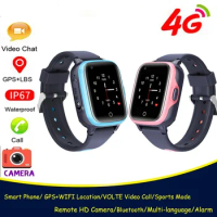 IP67 Waterproof Smart 4G Remote Camera GPS WI-FI Kid Student Vibration Wristwatch Video Call Monitor Trace Location Phone Watch