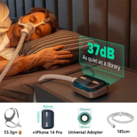 Auto Mini CPAP/APAP Buletooth Bilevel Ventilator Anti-Snoring And Apneai Maintain Optimal Humidity APP Monitoring With Mask