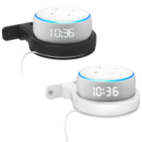 Speaker Wall Mount Holder Compatible forEcho Dot, EchoSpot, Google Home/Nest Mini, Google Wifi Built-in Cable Management
